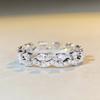 Princesa Cao Shi Corona Pequeña Luz de Lujo Anillo Lujo Encaje Anillo de Alta Gama Onda Femenina Anillo Apilable