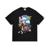Dropshipping Marca de Moda de Rua 240g Camiseta Redonda de Alta Qualidade com Desenho Manga Curta Comércio Exterior Atacado Transfronteiriço Unissex Top Camiseta Tendência