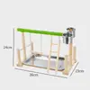 Soporte Interactivo de Escritorio para Loros Plataforma Multifuncional de Entretenimiento para Cacatúas y Periquitos para Jugar y Trepar