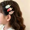 Pinza para el pelo linda de helado estilo coreano para niños y niñas, accesorio para el pelo con diseño de dibujos animados para flequillo