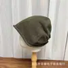 Gorro de Punto 2026 para Mujer, Versátil Estilo Japonés Primavera/Verano, Borde Enrollado de Moda, Gorro para Clima Frío, Gorro de Maternidad, Elegante Gorro Negro