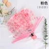 Paraguas Plegable de Tres Pliegues Transparente Sakura Diosa Chica Suave Paraguas Automático Paraguas Ins Femenino Fabricante Venta al por Mayor en Stock
