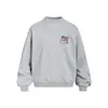 Moletom redondo com estampa de personagem personalizada, corte solto, peso pesado 420G, pulôver masculino para primavera/outono, estilo esportivo, vibe trendy streetwear