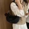 Bolsa de ombro estilosa e simples para o dia a dia de mulheres, nova bolsa de ombro transversal casual e única 2026, bolsa de bolinho moderna de alto valor
