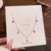 2026 Nuevo Collar de Circonita con Estrella de Colores para Mujer, Cadena para Clavícula con Diseño Único, Gargantilla de Estilo Minimalista