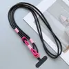 Lanyard Tejido para Teléfono con Bloques de Color Dropshipping al por Mayor Accesorio Anticaída Funda de Teléfono Cruzada de Moda con Lanyard