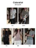 Camiseta Sencilla de Color Sólido de Manga Corta para Mujer 2026, Top Básico de Verano Ajustado Versátil con Cuello Redondo y Borde Enrollado
