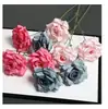 Arreglo de Flores Artificiales de Rosa de 3 Cabezas para Decoración de Pared de Flores para Exteriores, Material de Flores de Cascada de Rosas, Arreglo de Flores para Pasillo de Boda, Venta al por Mayor desde el Fabricante