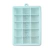 Silicona de Grado Alimenticio Molde para Hielo para Cubitos de Hielo Contenedor para Hacer Hielo Caja de Almacenamiento de Hielo Gran Capacidad Cubitos de Hielo Molde para Cubitos de Hielo 15 Relojes