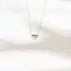 Pendientes de Acero de Titanio con Forma de Corazón Incrustados de Diamantes de Moda, Pulsera Elegante de Nicho, Collar de Acero de Titanio con Forma de Corazón de Durazno, Accesorios para Mujeres
