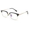 Gafas retro de media montura para hombre, rostro alargado, Sven tech, montura de cejas para hombre 22207T se pueden equipar con montura para miopía al por mayor