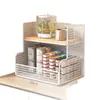 Estante de Almacenamiento Doméstico Simple de Múltiples Niveles Estante de Almacenamiento de Pie Pequeño Estante para Té Sala de Estar Cocina Baño Estante de Almacenamiento