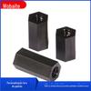 Em estoque coluna de isolamento preto branco hexagonal coluna de isolamento de dupla passagem coluna de isolamento de nylon coluna de suporte de plástico M2-M4