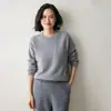 Suéter de Punto de Alta Gama Invierno 2025 Nuevo Suéter Pulóver Suéter de Cachemira para Mujer Holgado Engrosado Se Puede Facturar