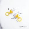 Accesorios de oro vietnamitas de larga data para manualidades, flor de perla, flor de cerezo, flor de durazno, flor de cuatro lados, colgante de lazo, pulsera