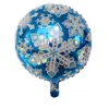 Globo Nuevo de Película de Aluminio con Forma de Copo de Nieve Estrella de Copo de Nieve Invernal Globo de Papel de Aluminio Copo de Nieve Decoración Navideña