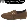 Versión de piel de vaca estilo retro old money zapatos de mujer zapatos Birkenstock suela blanda no cansan los pies mocasines sin cordones nuevos 2026