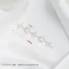 Cadena de Trébol de Cuatro Hojas con Circonita Chapada en Oro de 14K Pulsera de Cristal Hecha a Mano DIY Accesorios de Joyería de Estrella de Seis Puntas Cadena Media