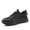 Zapatos de Protección Laboral Ligeros Escudo Gaviota Azul, Antimpacto, Antipenetración, Puntera de Acero, Cómodos, Transpirables, Seguros, Calzado de Seguridad para el Trabajo