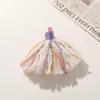 Pingente de Algodão Brilhante Estilo Chanel com Borla Longa para Acessório DIY Feito à Mão