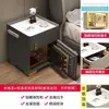 Mesa de Cabeceira Inteligente para Casa Segura, Simples Moderna Multifuncional para Quarto Carregamento Sem Fio Segura, Estilo Nórdico