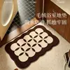 Alfombrilla de Piso Usada Wind de Tacto de Alta Calidad Alfombrilla para Pies Antideslizante en la Puerta del Baño Absorbente de Agua Resistente a la Suciedad Resistente al Desgaste Aislamiento Térmico Alfombrilla de Piso Suave