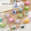 DIY Coração de Acrílico Laço Esmalte Colorido Charme de Bolsa Artesanal Pingente Chaveiro