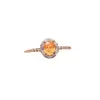 Anillo de Granate Natural Popular al por Mayor de Fábrica Plata S925 Incrustado con Piedra Principal 4*5 Joyería de Lujo Venta Directa de Fábrica