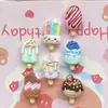 Mini Paletas de Chocolate Helado Arcoíris Accesorios de Resina Pinzas para el Cabello Lindas Cadenas para Teléfono Colgantes Accesorios