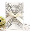 Exportar Cartão de Casamento Laser Oco Amazon Glitter Papel Pó Rose Gold Dia dos Namorados Convite Convite