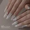 Lz Mesma Estilo Zircônia Acessórios de Arte para Unhas Corrente de Prata Versátil Laço de Pérola Decoração de Diamante Pequenas Pérolas Acessórios de Arte para Unhas