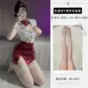 Shimeisha: Lingerie Sexy, Uniforme de Aeromoça Sedutor com Rendas e Cadarços, Conjunto Sexy de Decote Profundo (Não Retirável), Roupa de Dormir Sedutora para Seios Pequenos