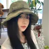 Sombrero de Pescador Metálico Irregular Ajustable de Moda Estilo Coreano para Mujer, Estilo Versátil y Maduro, Sombrero de Cubo Adelgazante