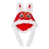 Chapéu de coelho bordado antigo de inverno infantil Veludo de bebê engrossado Inverno Ano Novo Chapéu de tigre Moda nacional Chapéu de um ano de idade Chapéu