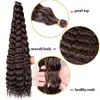 Aubes Cabello Sintético Paquete de Crochet para Cabello Onda Profunda Cabello a Granel 30 Pulgadas 120g Paquete de Cabello para Mujeres
