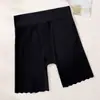 Shorts de seguridad de seda helada talla extra para mujer, leggings finos de verano, no se enrollan, anti-exposición, dos en uno: shorts de seguridad y ropa interior