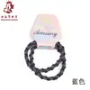 Una tarjeta con dos scrunchies elásticos anudados tejidos a mano Cuerda para el pelo trenzada de bloques de color vibrantes Accesorios para el pelo Estilo coreano Accesorios para el pelo