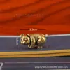 Latón Vintage Vestido Tesoro Nacional Oso Panda Gigante Animal Adornos de Escritorio Panda Rojo Hogar Oficina Mascota de Té Adornos