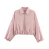 Moda feminina europeia e americana transfronteiriça, best-seller do AliExpress, jaqueta acolchoada com zíper de nove cores da moda