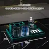 Juego de Tazas para Enjuague Bucal Combinación Taza para Lavar Portacepillos de Dientes Cerámica Portacepillos de Dientes Eléctricos Set Hogar Nórdico Lujo Ligero