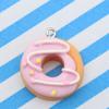 Resina estrella de cinco puntas esmerilada cepillada onda fresca pequeña aretes de dona llavero para bolso accesorios de joyería diy