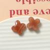 Pendientes de resina con forma de corazón de melocotón cepillado con halo vintage, con purpurina y flor, para hacer tú mismo, horquillas, carcasas para teléfono móvil, venta al por mayor