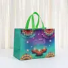 Bolsa de Presente Diwali para Comércio Exterior Bolsa Não Tecida Impressão Colorida Laminada Bolsa Grande Sacola de Compras Pronta Venda por Atacado Personalização