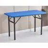 Mesa Plegable Portátil Personalizada para Camping, Picnic, Puesto de Mercado Nocturno, Mesa Larga de Plástico Plegable Portátil