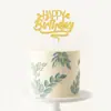 Topper de Pastel Brillante de Colores Transfronterizo Reina Feliz Cumpleaños Inserto de Papel en Inglés Bandera de Decoración para Postre de Fiesta