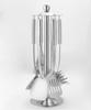 Suministro directo del fabricante juego de utensilios de cocina con mango de acero inoxidable 430 para el hogar, engrosado, antiquemaduras, utensilios de cocina, cuchara para cocinar