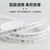Tira de LED impermeable de alto voltaje que cambia de color con silicona sólida, efecto de luz de circulación, programable, reanudación en punto de interrupción, sin caída de voltaje