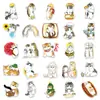 100 adesivos de grafite de gatinhos pintados à mão personalizados desenhos animados transfronteiriços fofos mais vendidos adesivos decorativos para celular computador