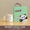 Taza de Agua de Cerámica de Panda con Tapa, Taza de Té con Filtro, Taza de Regalo de Dibujos Animados para Oficina en Casa, Logo Personalizado, Nuevo Estilo Chino