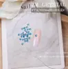 K9 Nuevo Súper Brillantes Base Plana Coloridos 3 mm Redondos Pedrería para Uñas Mezcla de Pedrería Triturada Pedrería Apilada Decoraciones de Pedrería Adhesiva de Corte 33